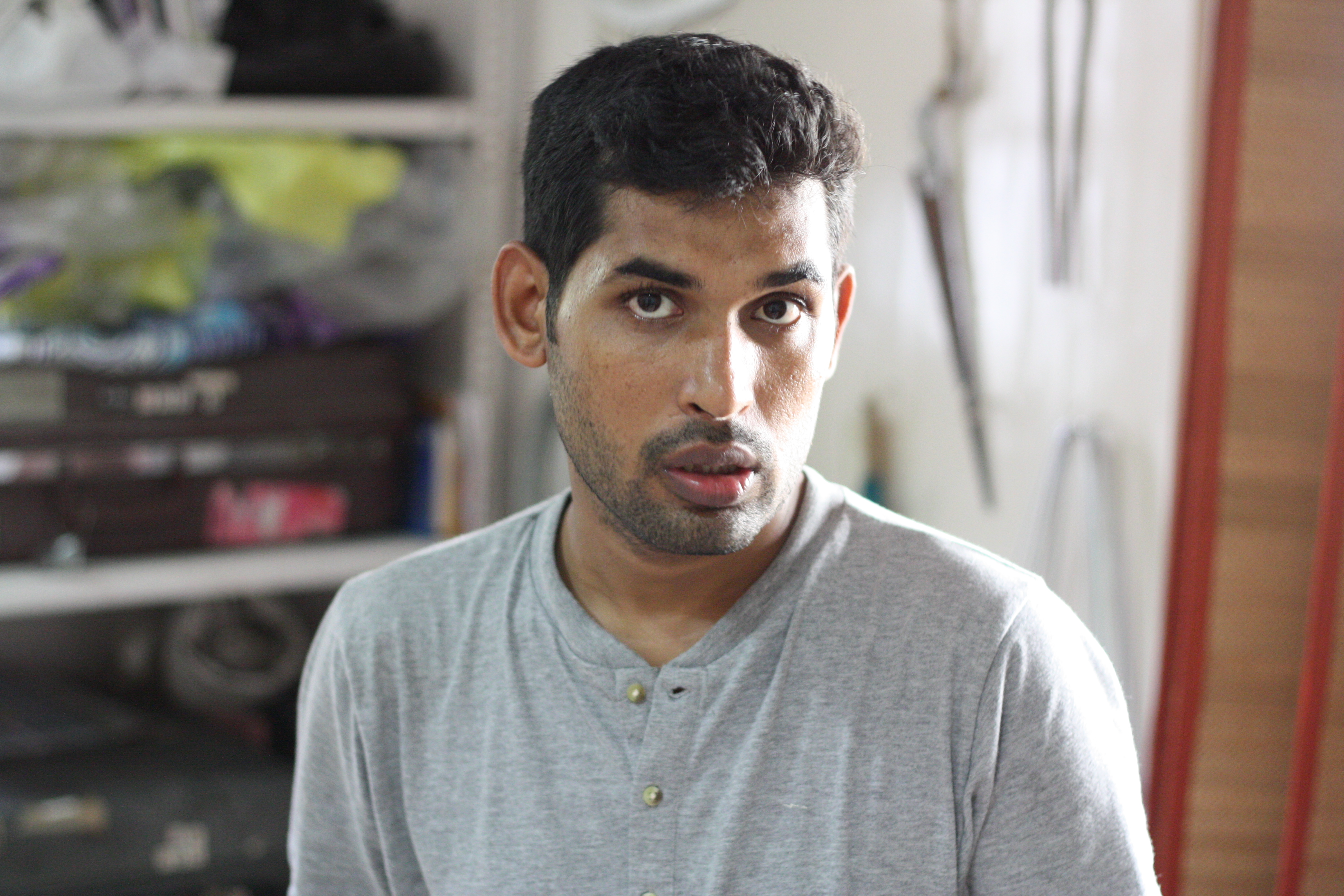 Mohammad Shameem is the puppet and prop designer and also performs in the show.